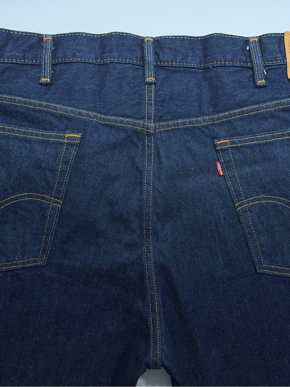 Levi’s 517 Regular Boot Cut Blue Jeans Mens Size 42x28 Dark Wash Tagged 42x30 - Picture 11 of 14